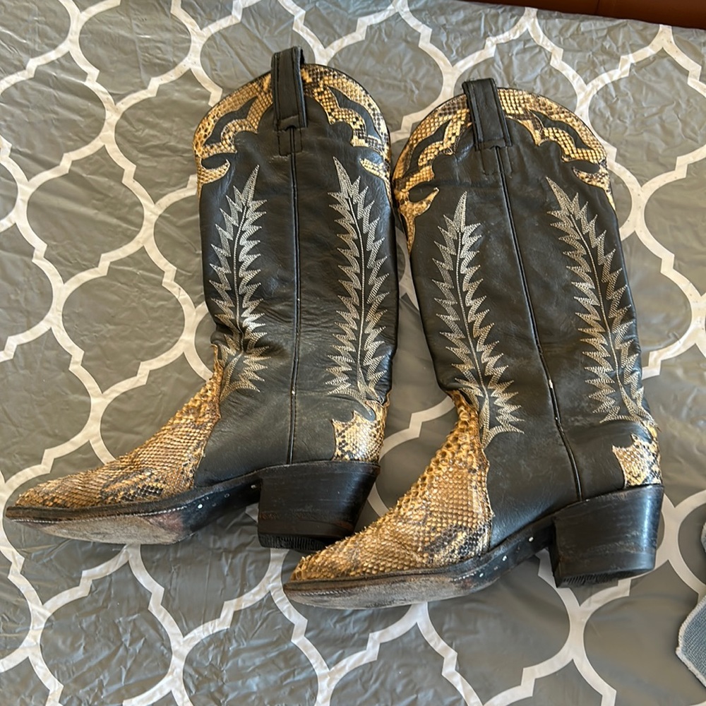 Vintage Snake Cowboy Boots